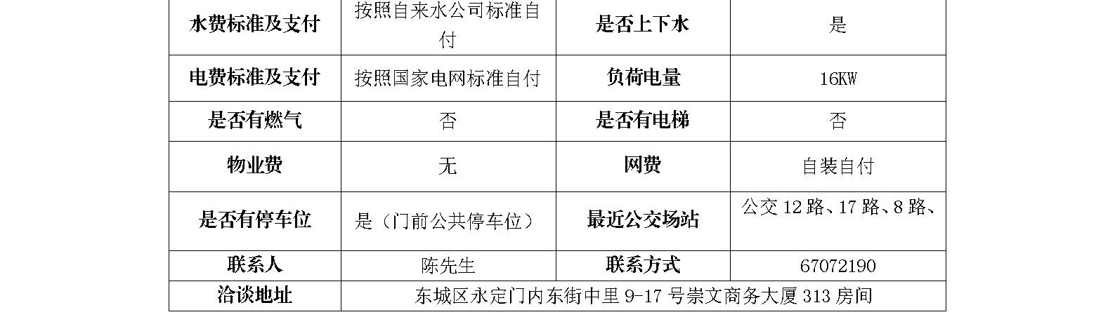 东城区东花市北里中区8号楼北侧第五门招商信息